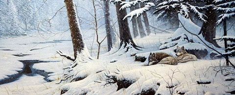 Michael Budden Print-Signed and Numbered:"The Bonds of Winter"