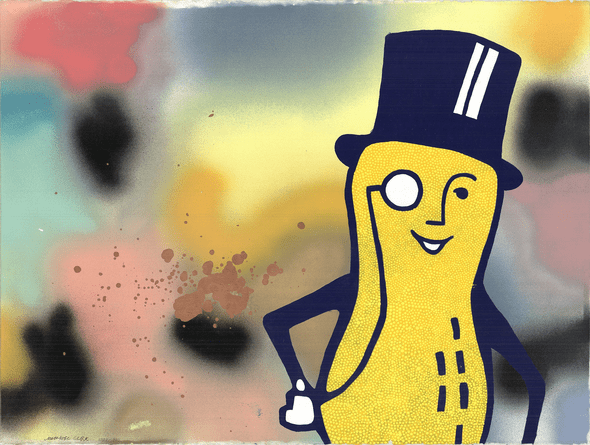 Michael Clark Rare Vintage Artist Signed Mixed Media: "Copper"