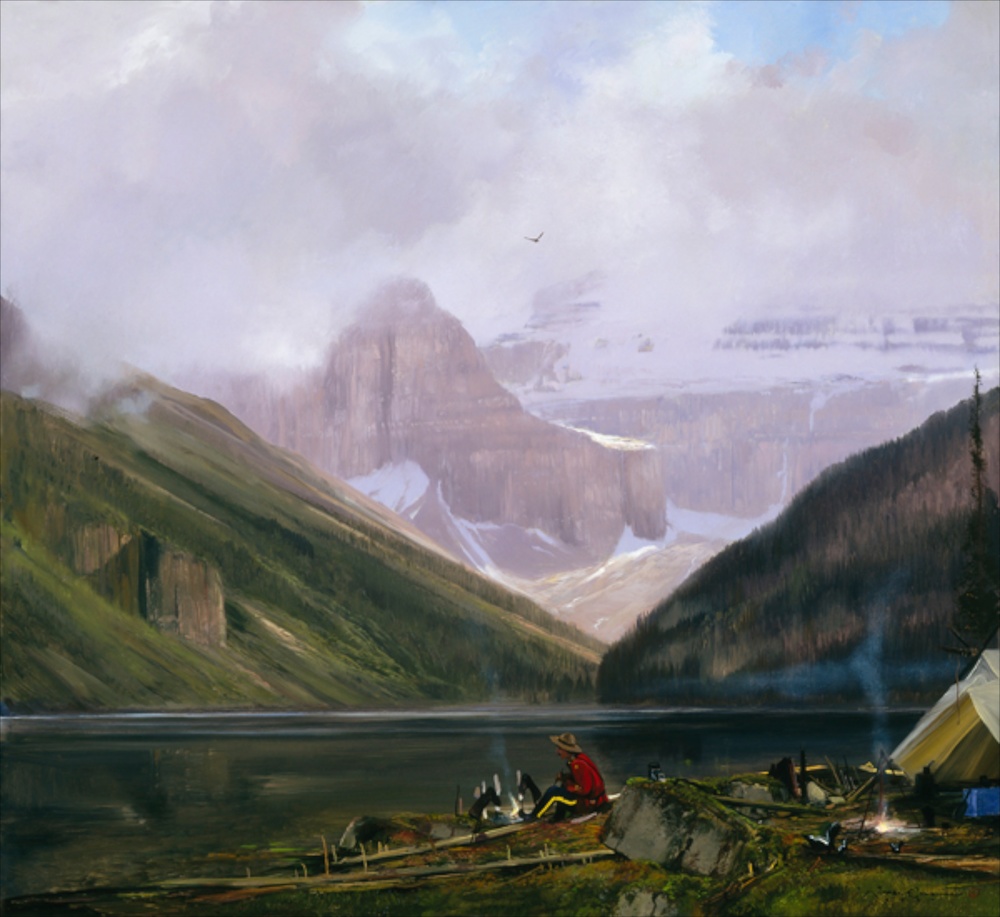 Michael Coleman Hand Signed and Numbered Limited Edition Giclee:"Canadian Mountie"