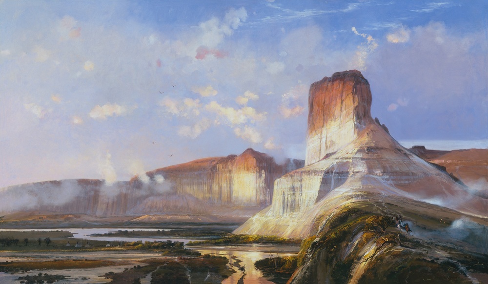 Michael Coleman Hand Signed and Numbered Limited Edition Giclee:"Castle Butte - Green River, Wyoming Territory"