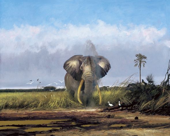 Michael Coleman Hand Signed and Numbered Limited Edition Giclee:"Masai Land"