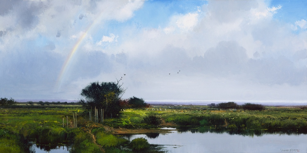 Michael Coleman Hand Signed and Numbered Limited Edition Giclee:"Passing Showers"
