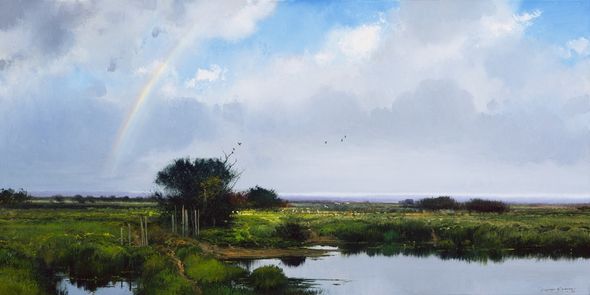 Michael Coleman Hand Signed and Numbered Limited Edition Giclee:"Passing Showers"