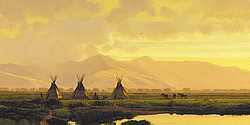 Michael Coleman Handsigned & Numbered Giclee Limited Edition Print:"On The Milk River" Michael Coleman Handsigned & Numbered Giclee Limited Edition Print:"On The Milk River"