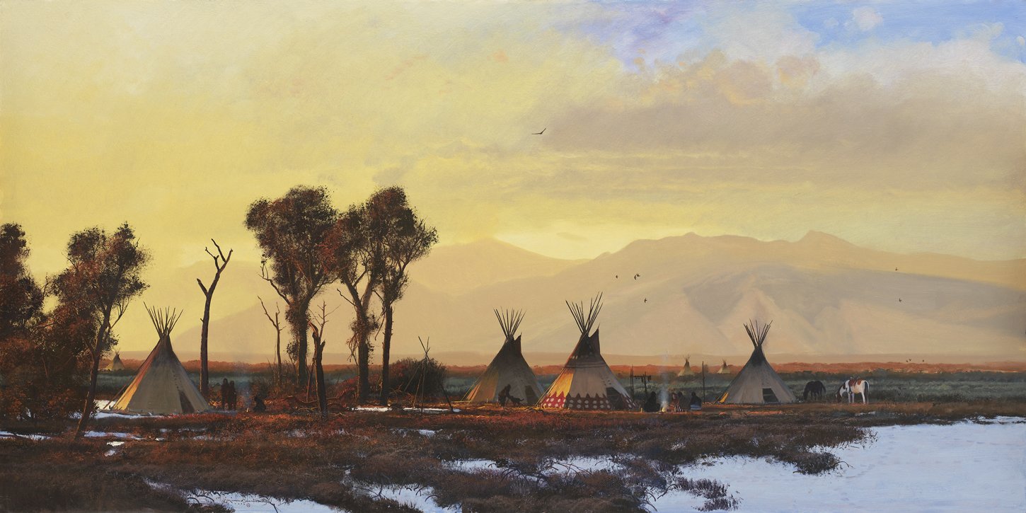 Michael Coleman Handsigned & Numbered Limited Edition Canvas Giclee:"Early Snow"