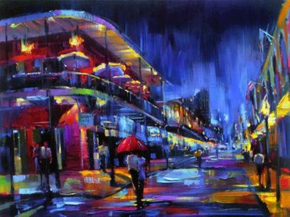 Michael Flohr Signed Limited Edition Canvas Giclee:"N.O.L.A."