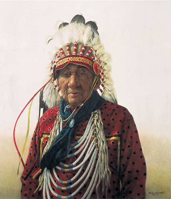 Michael Gnatek Handsigned and Numbered Limited Edition Print:"Tribal Wisdom"