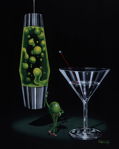 MICHAEL GODARD 18X22 Secondary Market Art: "DEVILISH MARTINI GCNV"