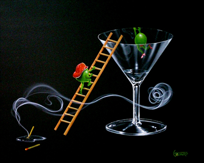 MICHAEL GODARD 18X22 Secondary Market Art: "TO THE RESCUE GCNV"