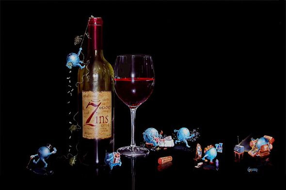 MICHAEL GODARD 27X41 Secondary Market Art: "7 DEADLY ZINS GCNV"