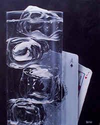 MICHAEL GODARD 28X35 Secondary Market Art: "BLACK JACK & SPRI GCNV"