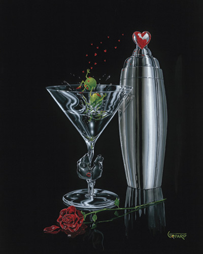 MICHAEL GODARD 28X35 Secondary Market Art: "JUMP RIGHT IN GCNV"