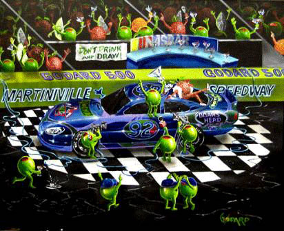 MICHAEL GODARD 28X35 Secondary Market Art: "NASBAR II GCNV"