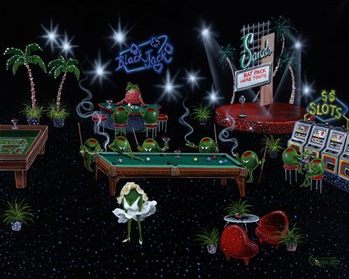 MICHAEL GODARD 28X35 Secondary Market Art: "RAT PACK CNV"