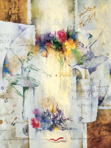 Michael Gorban Handsigned and Numbered Limited Edition Canvas Giclee:"Ballerina"