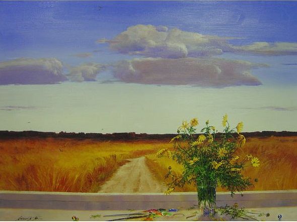 Michael Gorban Handsigned and Numbered Limited Edition Canvas Giclee:"Desert Skies"