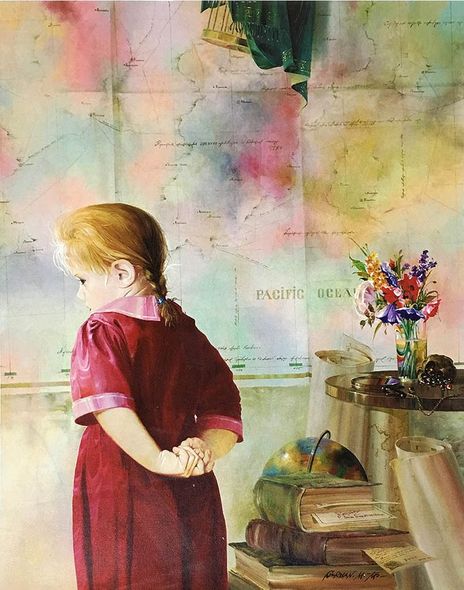 Michael Gorban Handsigned and Numbered Limited Edition Canvas Giclee:"Innocence" 