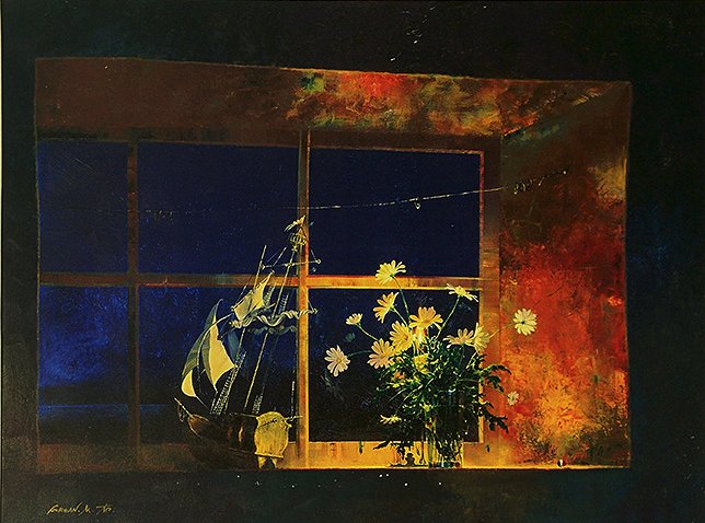 Michael Gorban Handsigned and Numbered Limited Edition Canvas Giclee:"Candlelight"