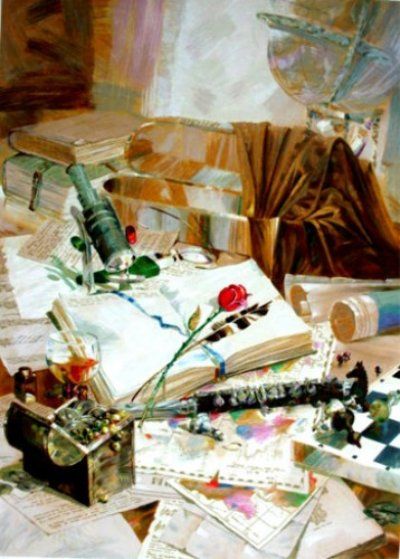 Michael Gorban Handsigned and Numbered Limited Edition Serigraph:"Memories"