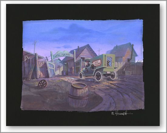 Michael Humphies Llimited Edition Chiarograph on Black Paper:"A New Arrival"