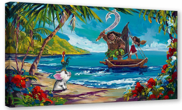 Steve Barton Disney Ltd Ed Gallery Wrap Canvas:"Ocean Adventure"