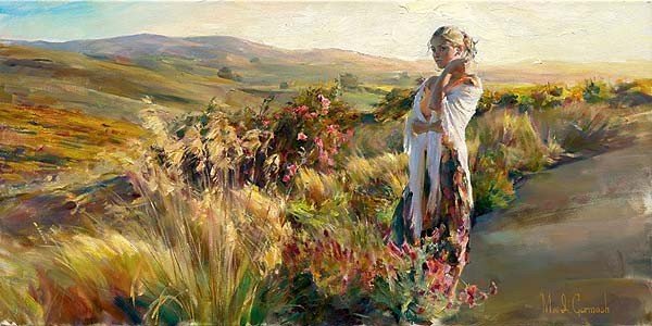 Michael & Inessa Garmash Handsigned and Numbered Limited Edition Pallet Knife Textured Giclee on Canvas: "Promise -Backorder"