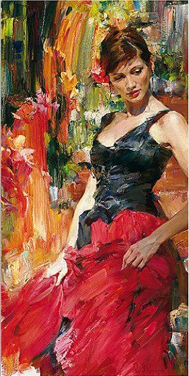 Michael & Inessa Garmash Handsigned and Numbered Limited Edition Pallet Knife Textured Giclee on Canvas: "Radiance"