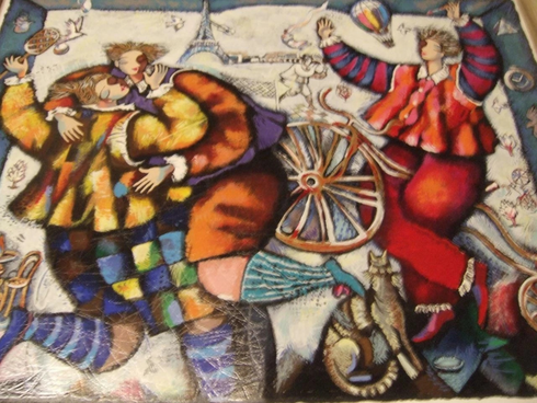 Michael Kachan Serigraph: "Dancing Musician's" Michael Kachan Serigraph: "Dancing Musician's"