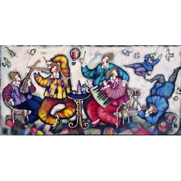 Michael Kachan Serigraph on Paper:"Happy Hour"