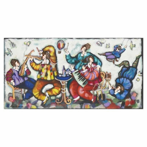 Michael Kachan Signed Limited Edition Hand-pulled Serigraph Print: "Happy Hour" Michael Kachan Signed Limited Edition Hand-pulled Serigraph Print: "Happy Hour"