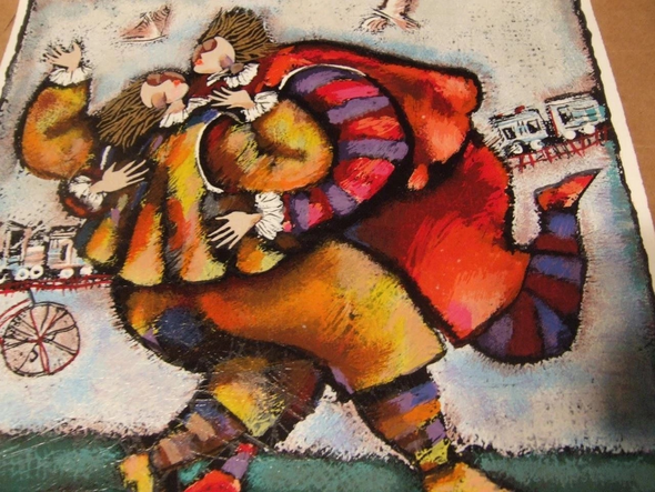 Michael Kachen  Artist Signed Print: "Give Me A Kiss"
