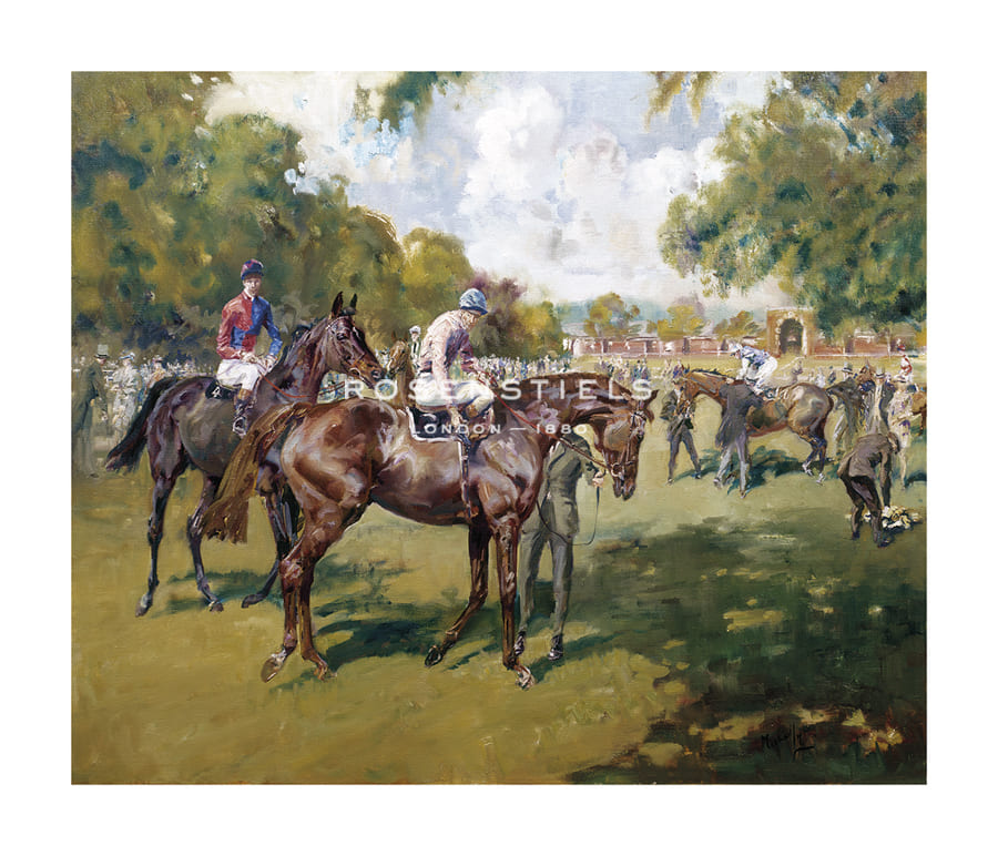 Michael Lyne Hand Numbered Limited Edition Print on Paper :"Race Meeting, Ascot"