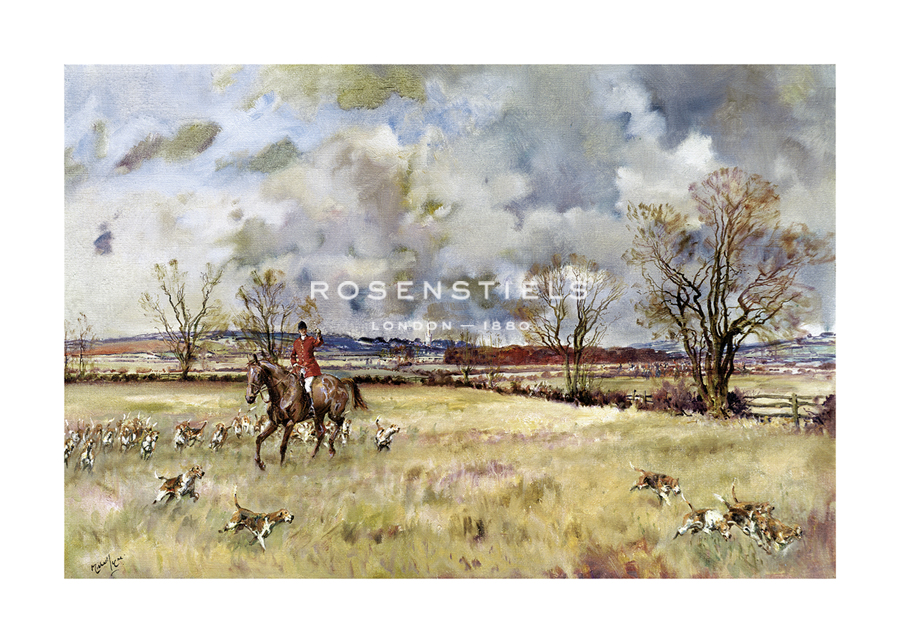 Michael Lyne Hand Numbered Limited Edition Print on Paper :"The Belvoir Hunt II"