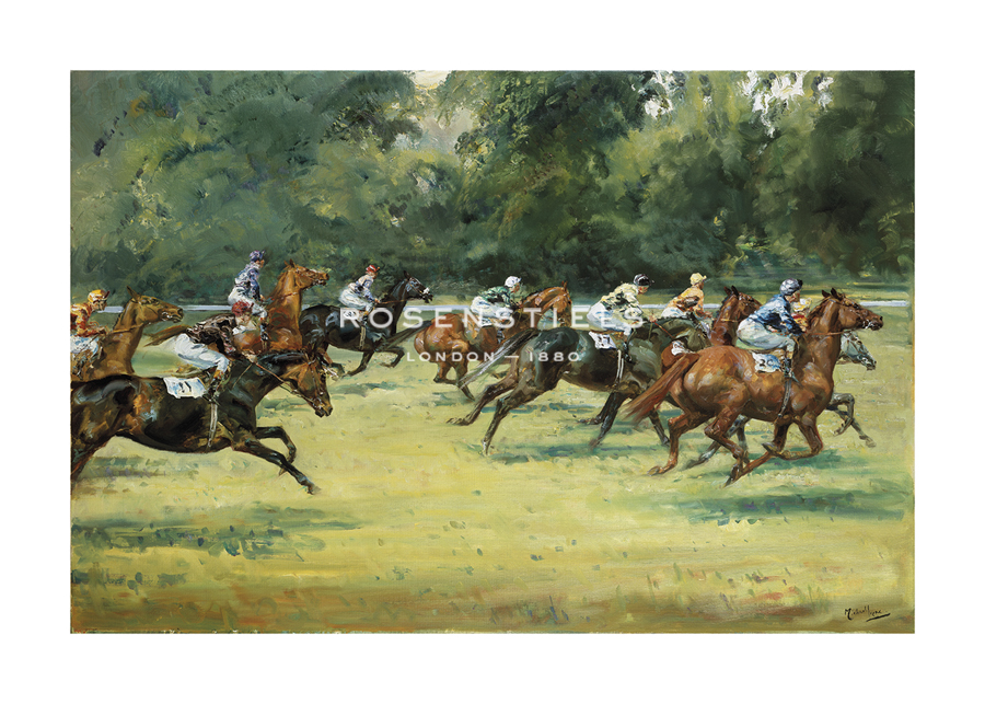 Michael Lyne Hand Numbered Limited Edition Print on Paper :"They are off"