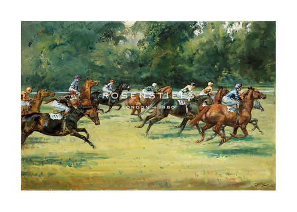 Michael Lyne Hand Numbered Limited Edition Print on Paper :"They are off"