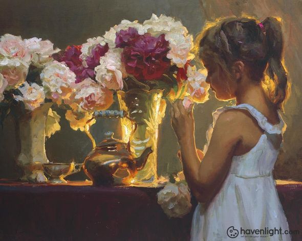 Michael Malm Fine Art Canvas Giclee: "Spring&#39;s Blessing"