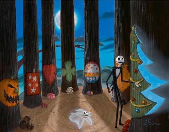 Michael Provenza Disney Limited Edition Gallery Wrap Canvas Giclee:"Tree for all Seasons"