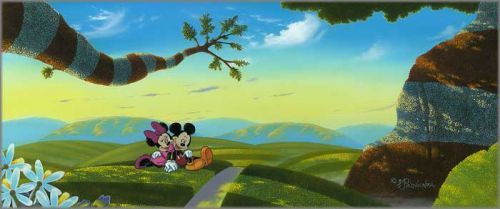 Michael Provenza Hand Signed and Numbered Limited Edition Embellished Canvas Giclee:"Lovin' a New World"
