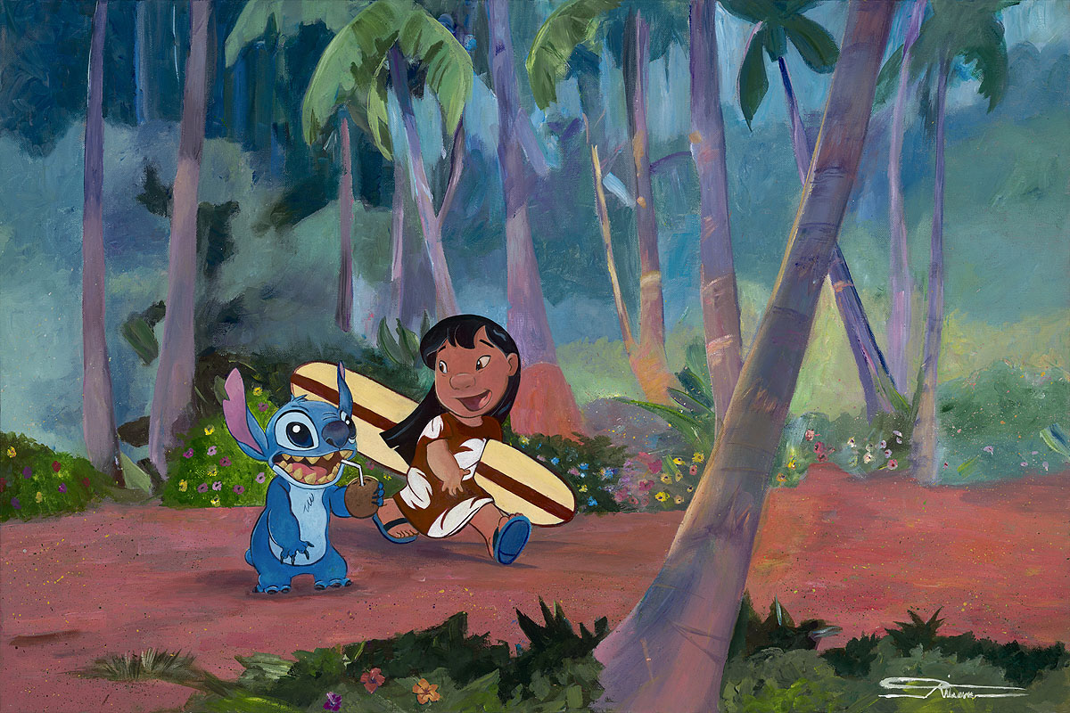Disney Limited Edition Gallery Wrap Canvas Giclee:"Friendship Goals" by Arienne Boley 