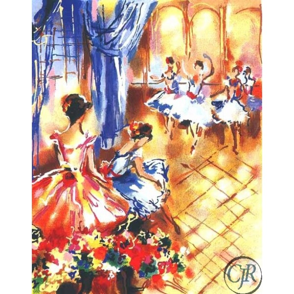 Michael Rozenvain Serigraph on paper:"Melodic Ballerina"