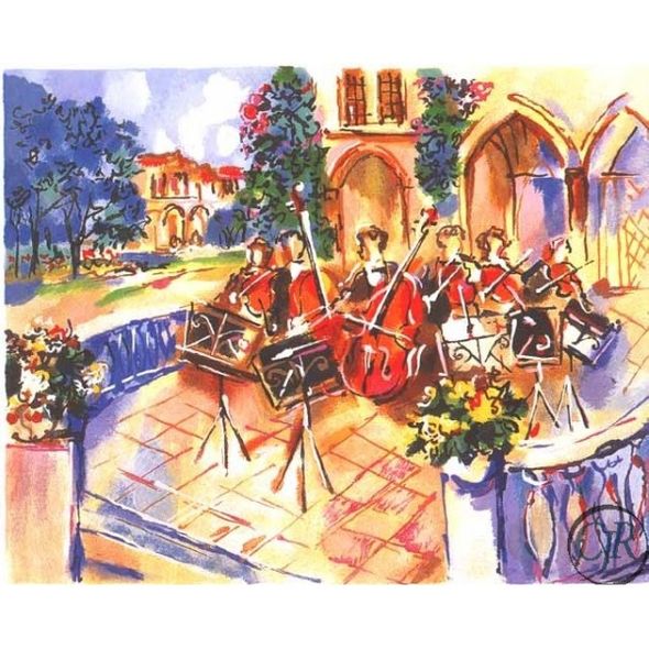 Michael Rozenvain Serigraph on paper:"Orchestral Balcony"