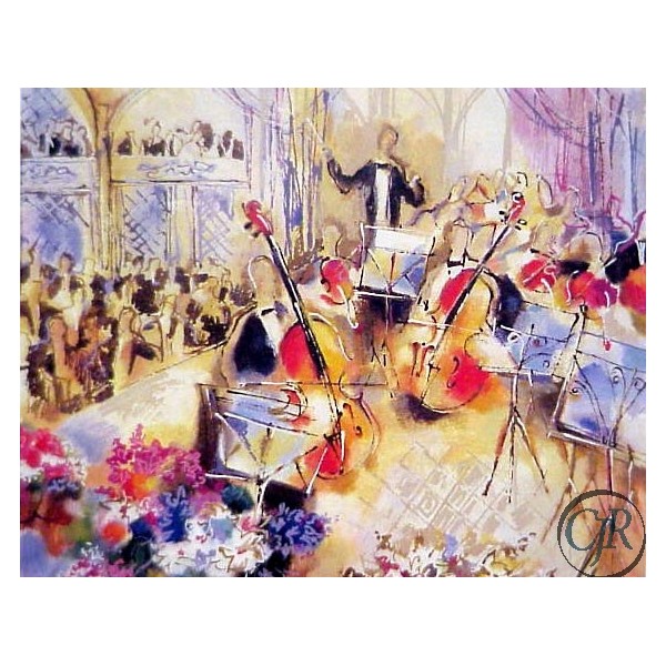 Michael Rozenvain Serigraph on paper:"Sensational Symphony"