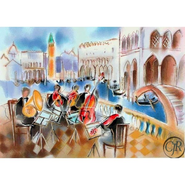 Michael Rozenvain Serigraph on paper:"Summer Sonata"