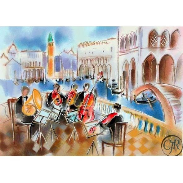 Michael Rozenvain Serigraph on paper:"Summer Sonata"