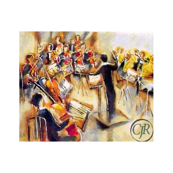 Michael Rozenvain Serigraph on paper:"The Baton"