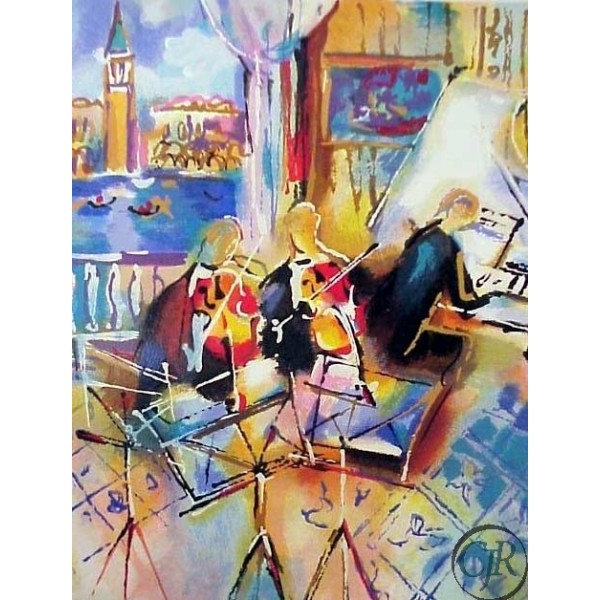 Michael Rozenvain Serigraph on paper:"Vienecian Melody"