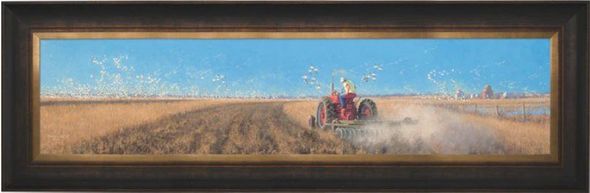 Michael Sieve Original Oil Painting: "April's Promise-Turkeys"