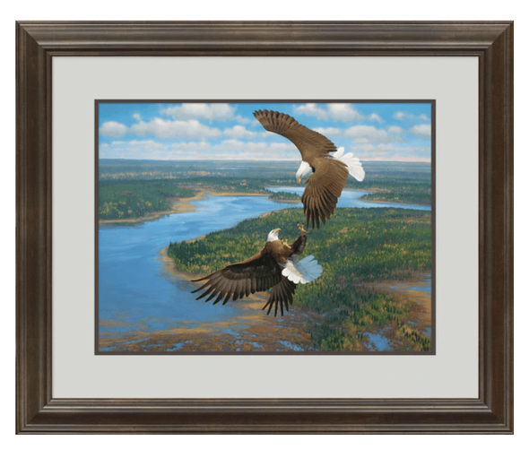 Michael Sieve Framed Lt Ed Print:"Sky Dancers - Eagles"