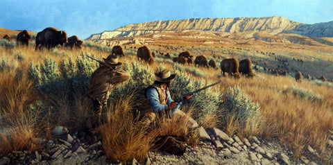 Michael Sieve Print-Signed and Numbered:"The Buffalo Hunters"