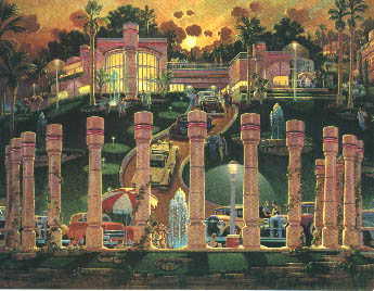 Michael Young Limited Edition Serigraph on Paper: "Sunset Splash"